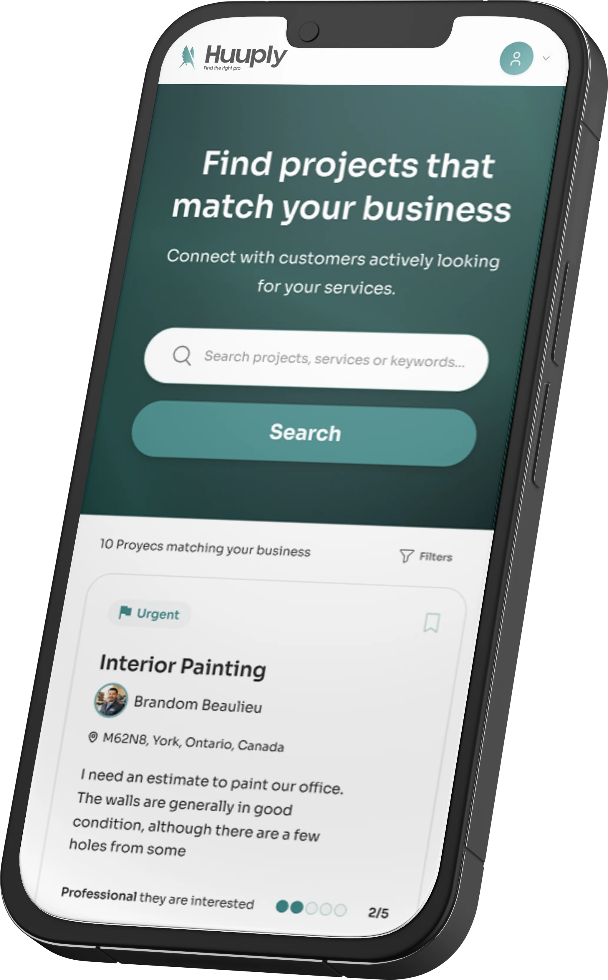 Search Mockup